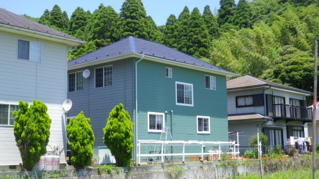 南側の外壁塗り