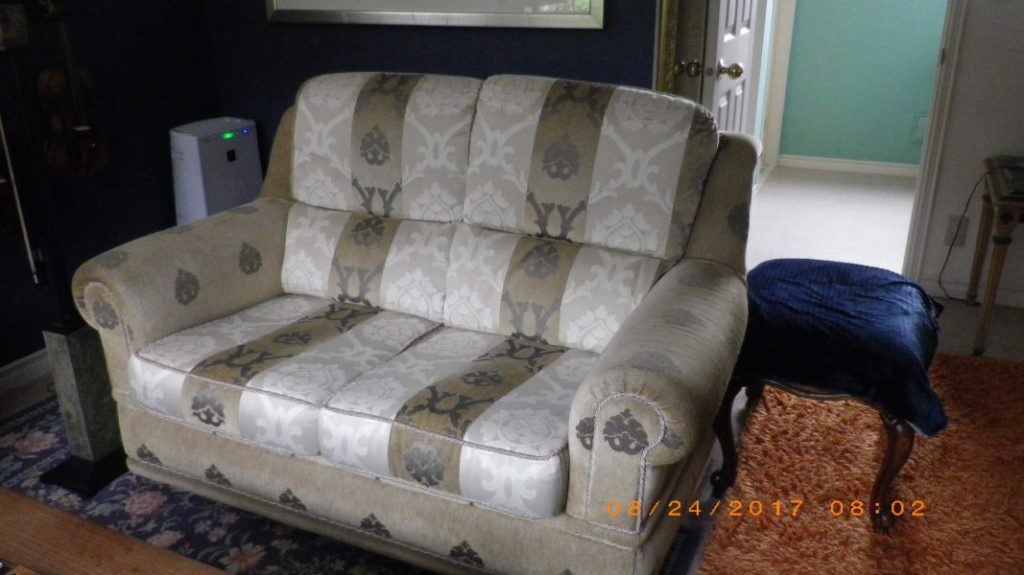 念願のソファー